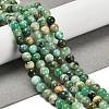 Natural Green Line Jasper  Beads Strands G-B128-A03-02-2