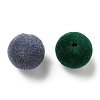 Flocky Acrylic Beads OACR-E020-02-2