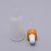 Frosted Empty Glass Dropper Bottles X-MRMJ-WH0063-47D-2