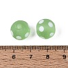 Frosted Handmade Lampwork Beads LAMP-Q039-10H-4