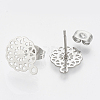 Non-Tarnish 304 Stainless Steel Stud Earring Findings X-STAS-S079-36B-2