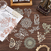 3 Sets 3 Styles Vintage Lace Cut Scrapbook Paper Pads DIY-GF0011-40-3