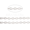 304 Stainless Steel Oval Link Chains CHS-F017-05B-P-1
