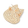 Cat Alloy Rhinestone Brooch JEWB-K039-04KCG-2