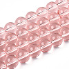 Transparent Glass Beads Strands X-GLAA-T032-T10mm-10-1