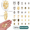   2 bags 2 colors Zinc Alloy Pendants FIND-PH0007-59-2