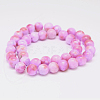 Natural Persian Jade Beads Strands X-G-D434-8mm-19-3