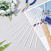 Olycraft 8 Sets 4 Styles ABS Plastic Square Bar Rods DIY-OC0008-29-5