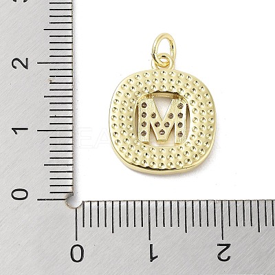 Rack Plating Brass Micro Pave Clear Cubic Zirconia Pendants KK-E102-33G-M-1