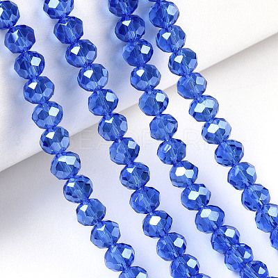 Electroplate Glass Beads Strands EGLA-A034-T2mm-A32-1
