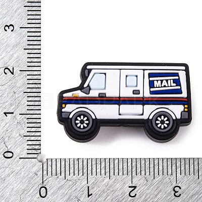 Food Grade Eco-Friendly Cartoon Vehicle Silicone Focal Beads SIL-K005-05A-1