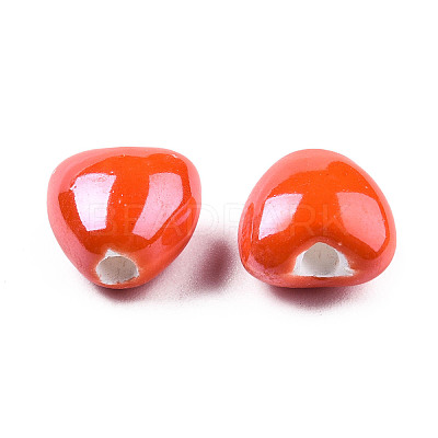 Glazed Porcelain Beads PORC-T007-21-13-1