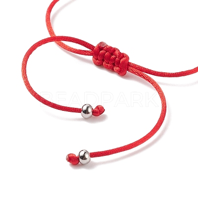 2Pcs 2 Color Resin Evil Eye Braided Bead Bracelets Set BJEW-JB08496-1