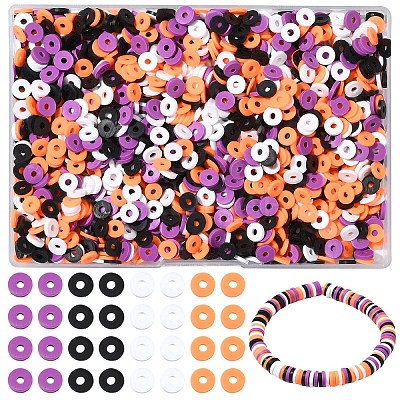 1880Pcs 4 Colors Handmade Polymer Clay Beads CLAY-YW0002-01B-1