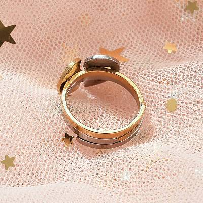304 Stainless Steel Cuff Rings LS-RJEW-K287-04C-1