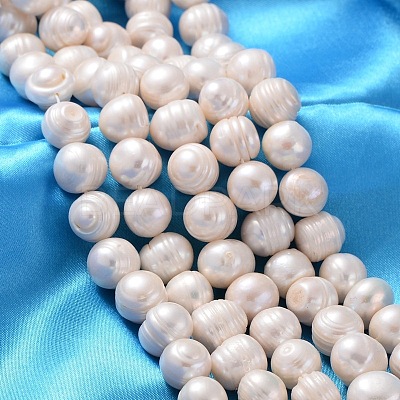 Natural Cultured Freshwater Pearl Beads Strands PEAR-L001-I-14-1