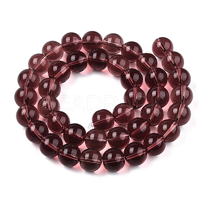 Transparent Glass Beads Strands GLAA-T032-T10mm-19-1