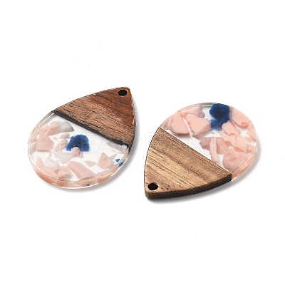 Resin and Walnut Pendants FIND-R051-15G-1