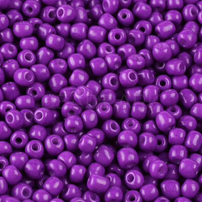 Baking Paint Glass Seed Beads SEED-S003-K13-1