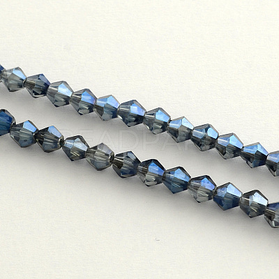 Electroplate Glass Bead Strands EGLA-R094-3mm-M2-1