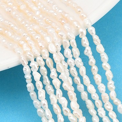 Natural Cultured Freshwater Pearl Beads Strands PEAR-D003-01D-01-1
