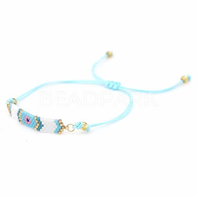 Glass Seed Braided Bead Bracelet BJEW-A121-52-1