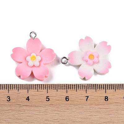 Opaque Resin Pendants RESI-H162-07P-01-1