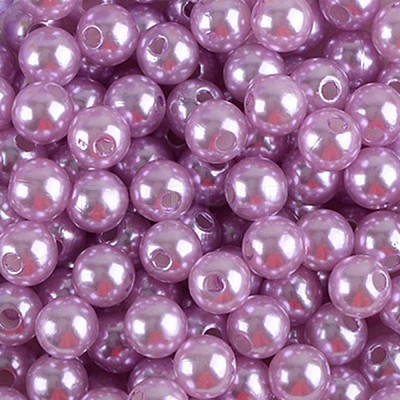 ABS Plastic Imitation Pearl Beads KY-H010-04B-1