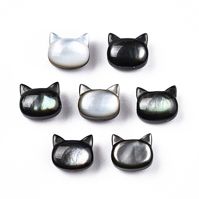 Natural Black Lip Shell Beads SSHEL-N032-47-1
