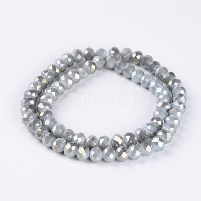 Electroplate Glass Beads Strands EGLA-A034-J2mm-Y02-1
