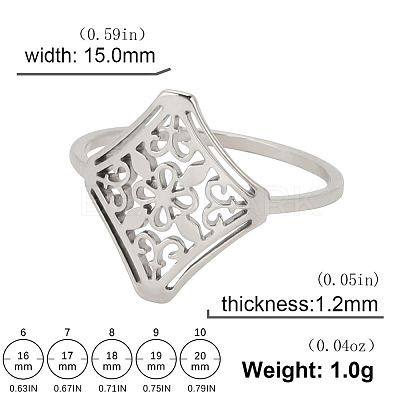 201 Stainless Steel Finger Rings FS-WG07FAA-04-1