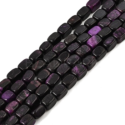 Natural Dyed White Jade(Imitation Charoite) Beads Strands GG-CBA0743-D02-02-1