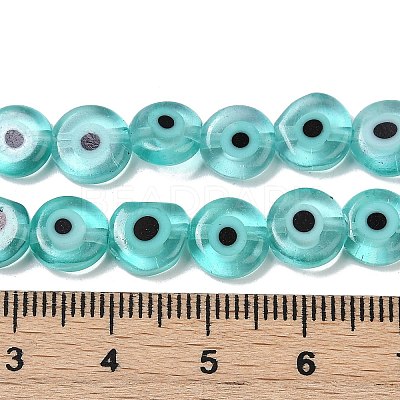 Handmade Evil Eye Lampwork Beads Strands LAMP-G164-10B-01-1