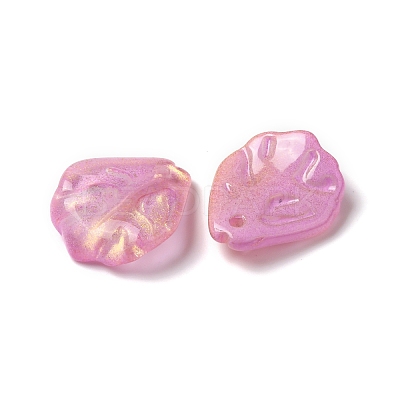 Mother's Day Dyed & Heated Glass Pendants GLAA-B009-03-1
