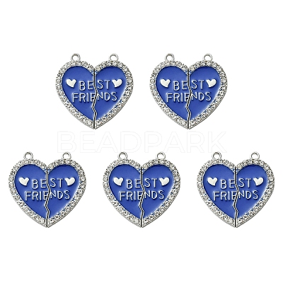 Alloy Enamel Split Pendant ENAM-YW0003-81H-1