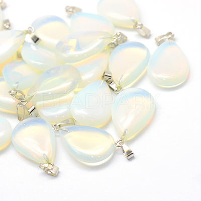 Teardrop Opalite Pendants G-Q368-21-1