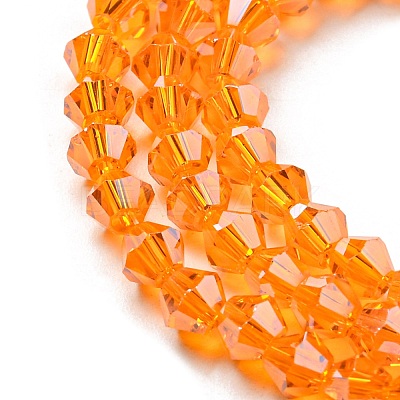 Transparent Electroplate Glass Beads Strands LS-EGLA-A039-T3mm-A23-1