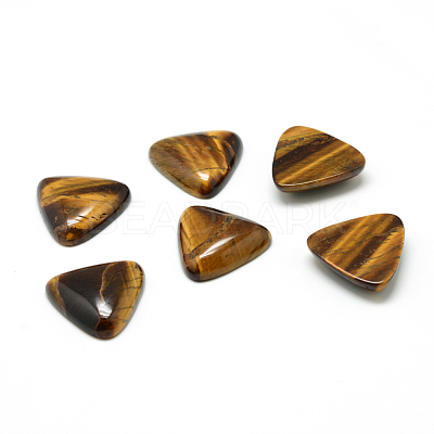 Natural Tiger Eye Gemstone Cabochons G-T025-10x10mm-11-1