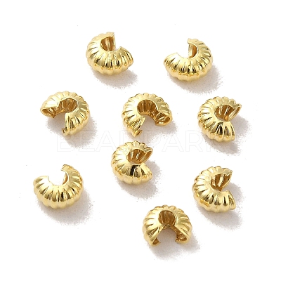 Brass Crimp Beads Covers FIND-Z039-13B-G-1