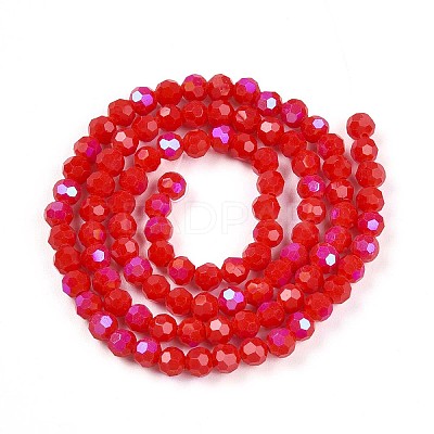 Opaque Glass Beads Strands LS-EGLA-A035-P4mm-L03-1