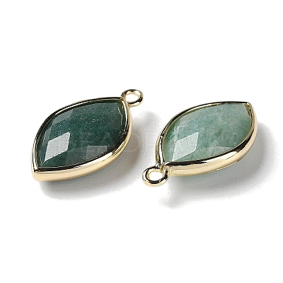 Natural Green Aventurine Pendants G-B009-01G-02-1