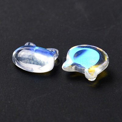 Electroplate Glass Cabochons EGLA-D007-03-1