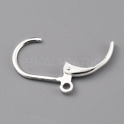 Brass Leverback Earring Findings X-KK-O131-09S-1