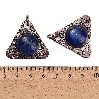 Dyed Natural Lapis Lazuli Pendants GG-CBACC2B-04R-03-1