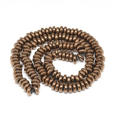 Electroplate Non-magnetic Synthetic Hematite Beads Strands X-G-T061-42E-1