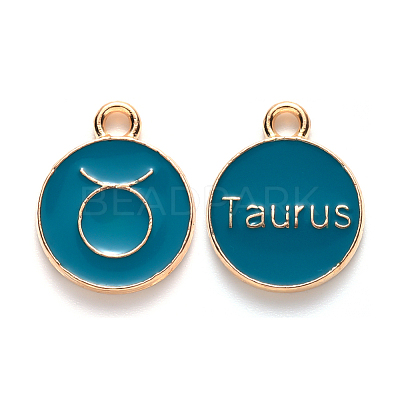 Alloy Enamel Pendants ENAM-S124-01A-05C-1