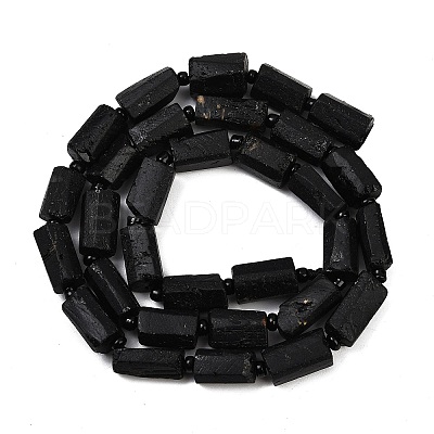Natural Black Tourmaline Beads Strands G-F715-111-1