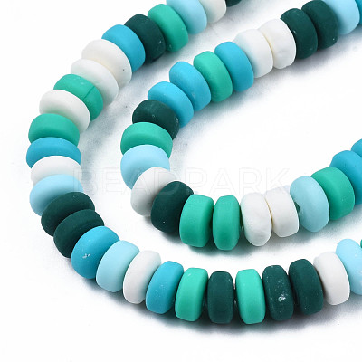 Handmade Polymer Clay Beads Strands CLAY-N008-008U-1