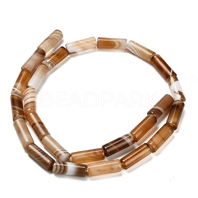 Dyed Natural Agate Beads Strands G-G203-01H-1