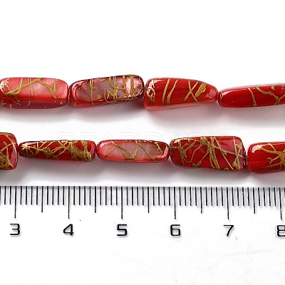 Natural Freshwater Shell Dyed Beads Strands SHEL-D082-18D-1